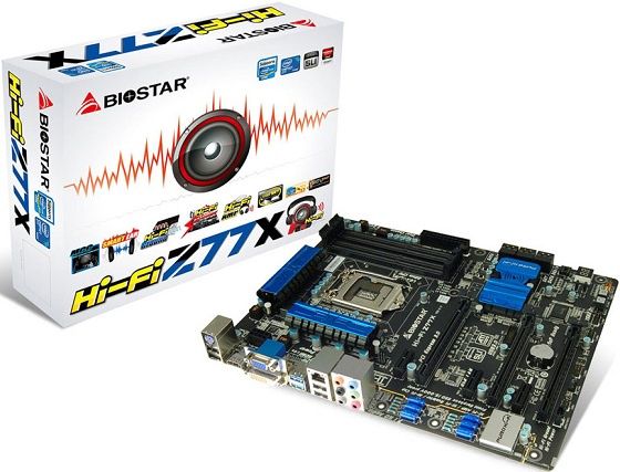 Biostar Hi-Fi Z77X płyta gł&oacute;wna zdjęcie opakowanie