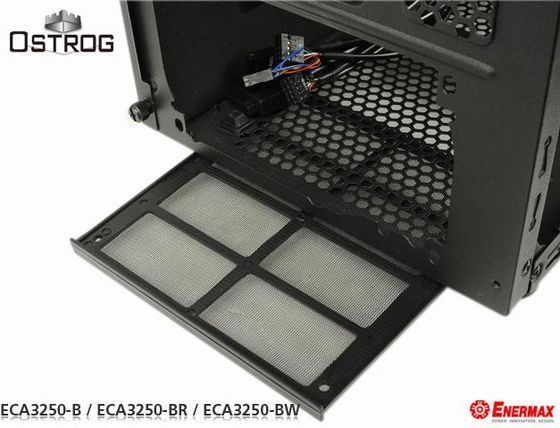 Enermax Ostrog obudowa zdjęcie miejsce na zasilacz filtr