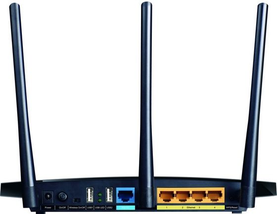 TP-Link TL-WDR4300 router tył panel złącza anteny