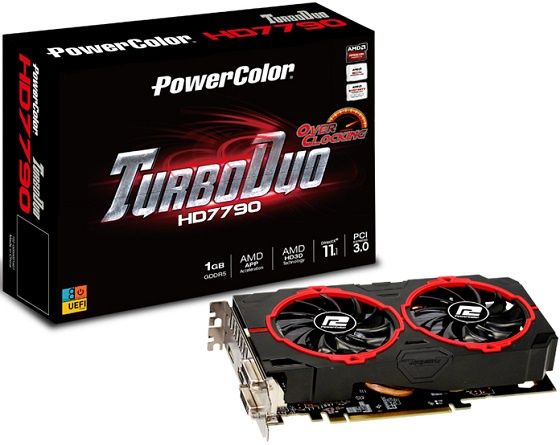 PowerColor Radeon HD 7790 TurboDuo karta graficzna zdjęcie opakowanie