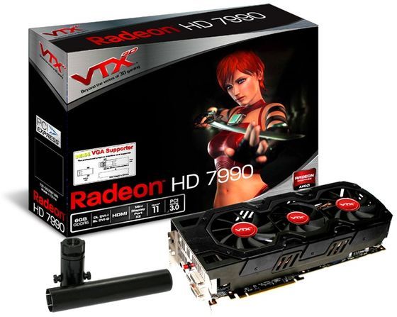 VTX3D Radeon HD 7990 karta graficzna zdjęcie