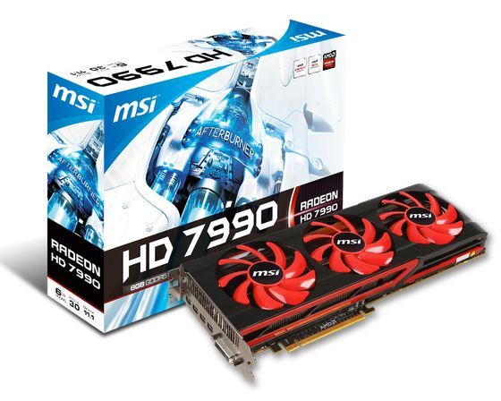 MSI Radeon HD 7990 karta graficzna zdjęcie