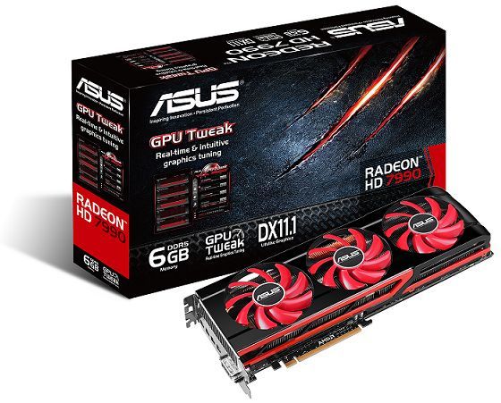 ASUS Radeon HD 7990 karta graficzna zdjęcie