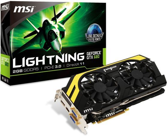 MSI GeForce GTX 680 Lightning karta graficzna zdjęcie opakowanie