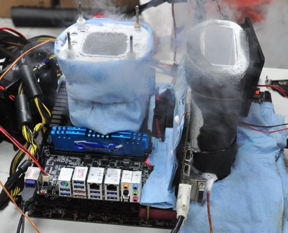 EVGA GeForce GTX 680 Classified podkręcanie rekord k|ngp|n platforma testowa zdjęcie