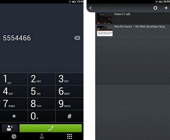 Firefox OS system screeny wybieranie numeru zakładki