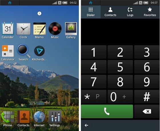 system tizen linux wygąd interfejs pulpit dialer