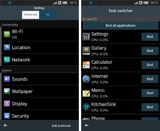 tizen system linux smartfon wygląd opcje
