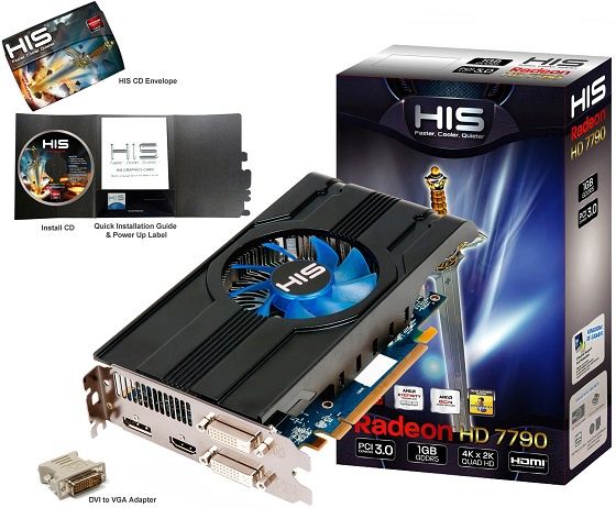 HIS Radeon HD 7790 iCooler karta graficzna zdjęcie opakowanie