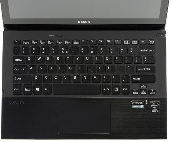 Sony Vaio Pro SVP1121M2E ultrabook klawiatura widok