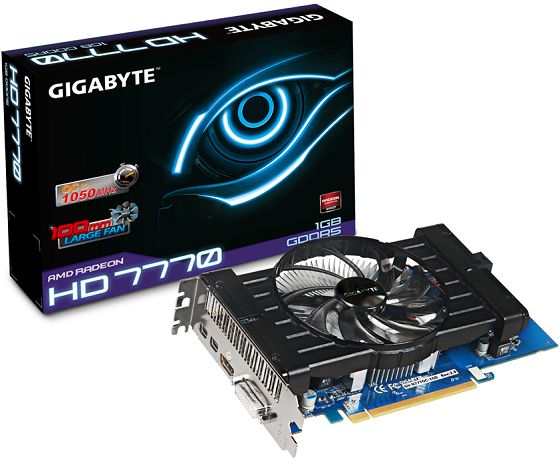 Gigabyte Radeon HD 7770 OC rev 2.0 karta graficzna zdjęcie opakowanie