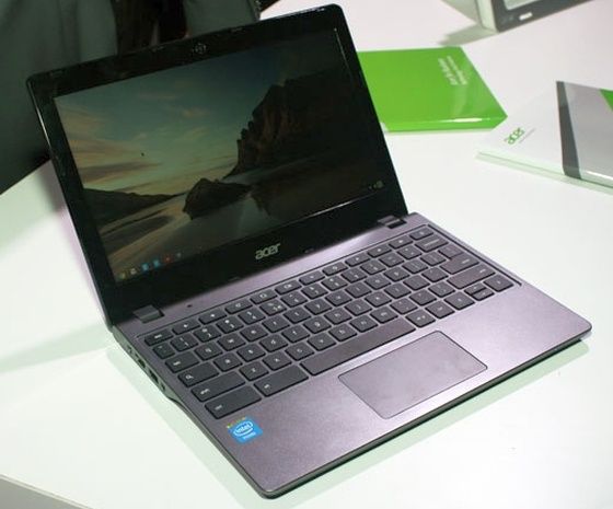 Acer C720 Chromebook widok klawiatura