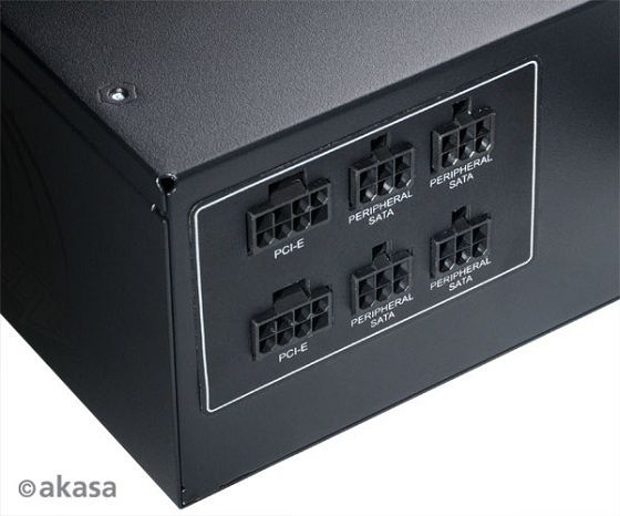 Akasa Vanom Power zasilacz zdjęcie złącza