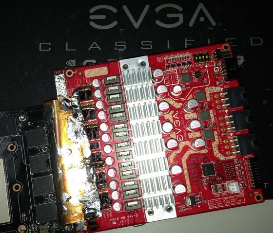 EVGA GeForce GTX Titan k|ngp|n karta graficzna modyfikacja EPower Board zdjęcie