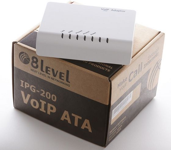 8level IPG-200 bramka VoIP góra opakowanie