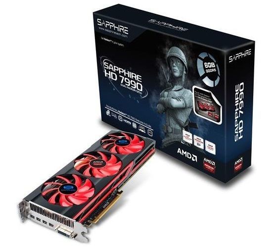 Sapphire Radeon HD 7990 karta graficzna zdjęcie