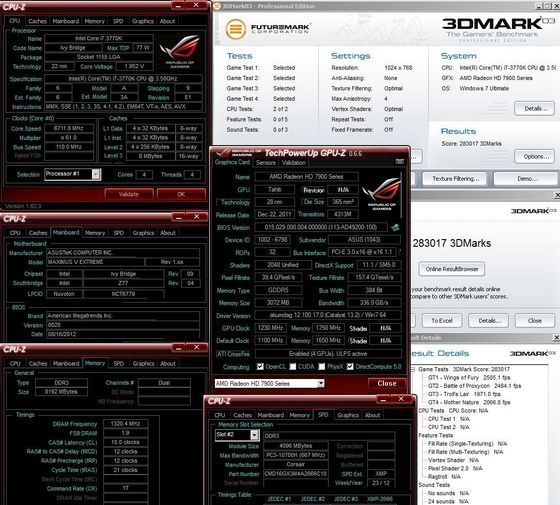 ASUS ARES II OCLab.ru 3DMark 2003 rekord zrzut ekranu
