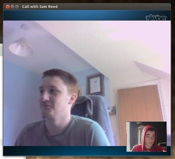 skype połączenie linux kamera