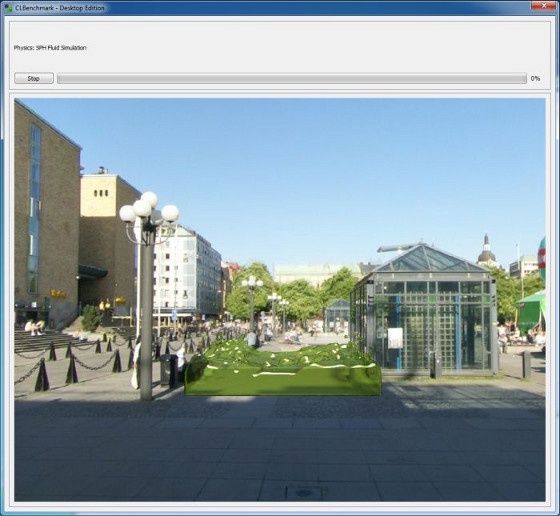 clbenchmark pobierz download aplikacja test opencl wydajność okno główne