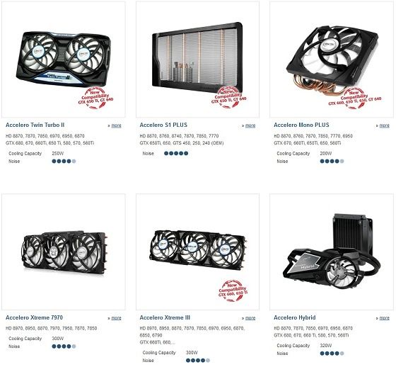 Arctic chłodzenie karty graficznej Radeon HD 8000 kompatybilność