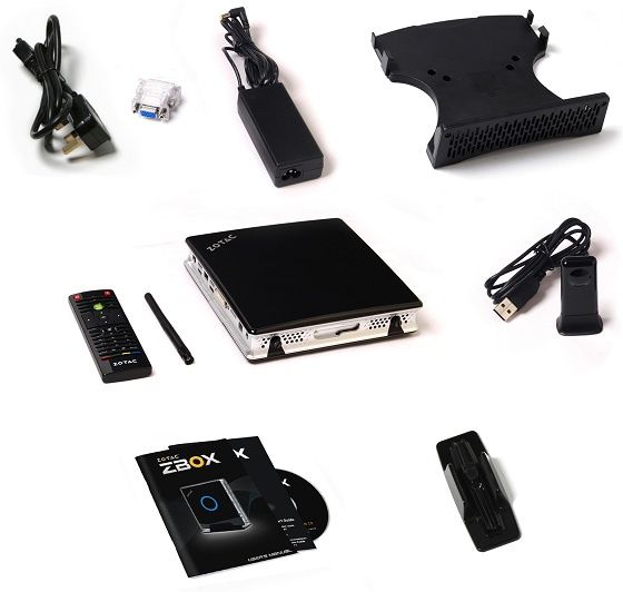 Zotac ZBOX ID84 mini-PC komputer zdjęcie wyposażenie