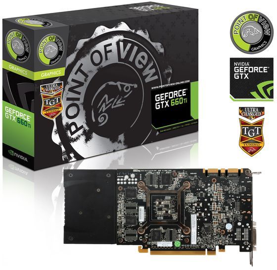 Point of View GeForce GTX 660 Ti 2 GB Ultra Charged karta graficzna zdjęcie rewers laminatu