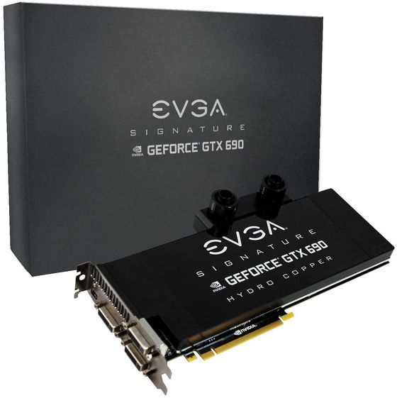 EVGA GeForce GTX 690 Hydro Copper Signature karta graficzna zdjęcie opakowanie