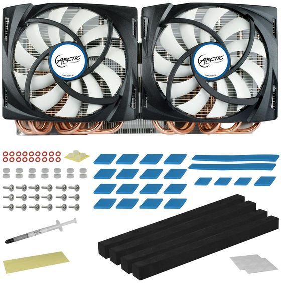 Arctic Accelero Twin Turbo 690 chłodzenie dla karty GeForce GTX 690 zdjęcie wyposażenie