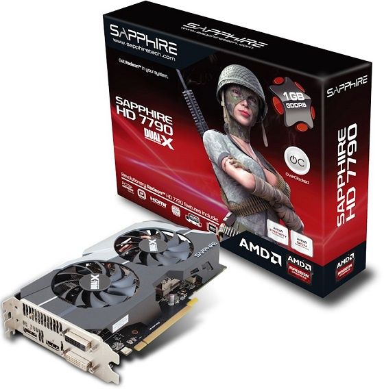 Sapphire Radeon HD 7790 Dual-X karta graficzna zdjęcie opakowanie