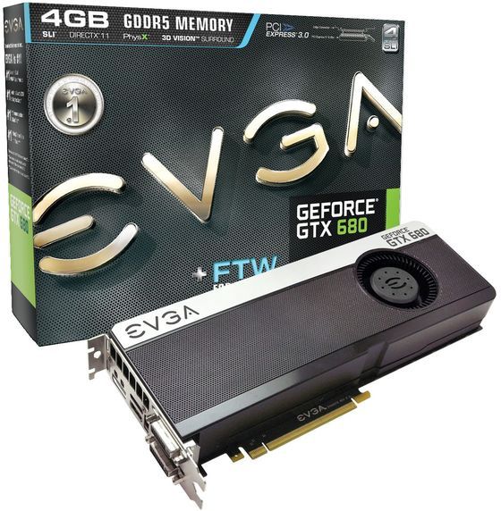 EVGA GeForce GTX 680 FTW karta graficzna opakowanie zdjęcie