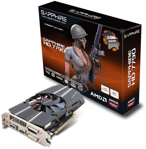 Sapphire Radeon HD 7790 karta graficzna zdjęcie opakowanie