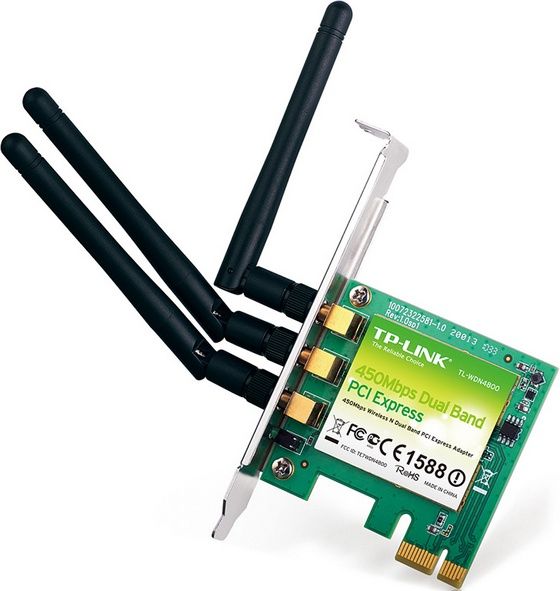 TP-Link TL-WDN4800 bezprzewodowa karta sieciowa wygląd anteny dual band