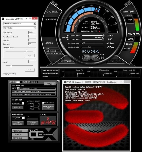 EVGA LED Controller 1.0.0.11 aplikacja zrzut ekranu