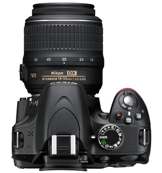 Nikon D3200 widok z góry