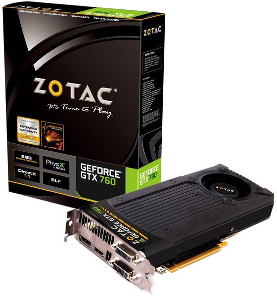 Zotac GeForce GTX 760 karta graficzna zdjęcie opakowanie