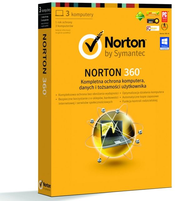 Norton 360 Windows 8 pudełko