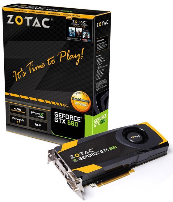 Zotac GeForce GTX 680 4GB karta graficzna opakowanie zdjęcie