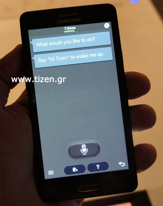 tizen samsung funkcja s-voice wygląd