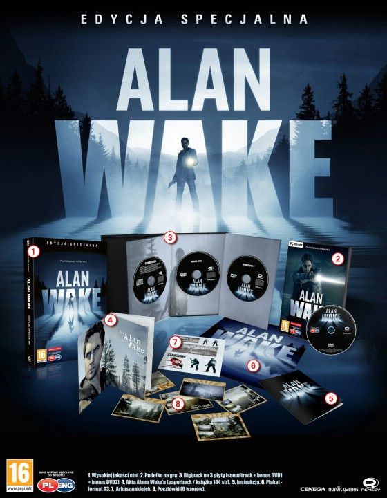Alan Wake gra edycja specjalna kolekcjonerska PC skład cena game price
