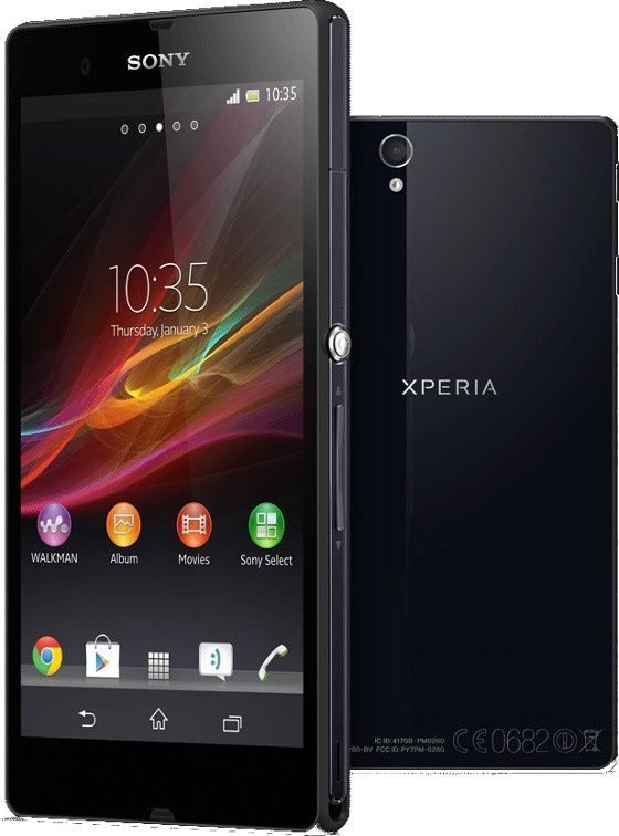 sony xperia z wygląd smartfon kolor czarny