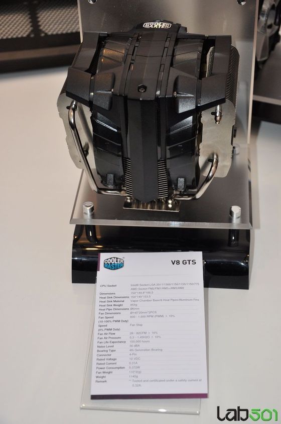Cooler Master V8 GTS chłodzenie procesora prezentacja CeBIT 2013 zdjęcie