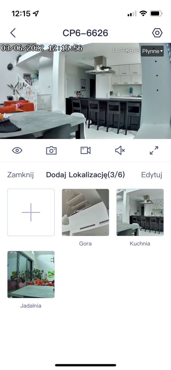 Tenda CP6 - zapisane kadry