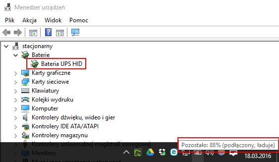 PowerWalker rozpoznany jako USB HID