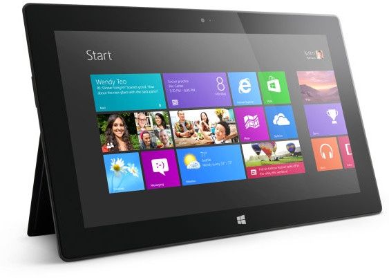 surface rt tablet z windows rt wygląd ekran