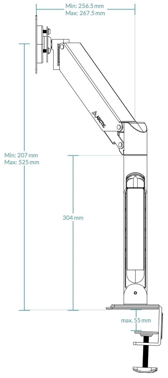 Arctic X1-3D wymiary