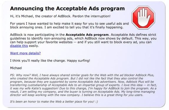 AdBlock Acceptable Ads
