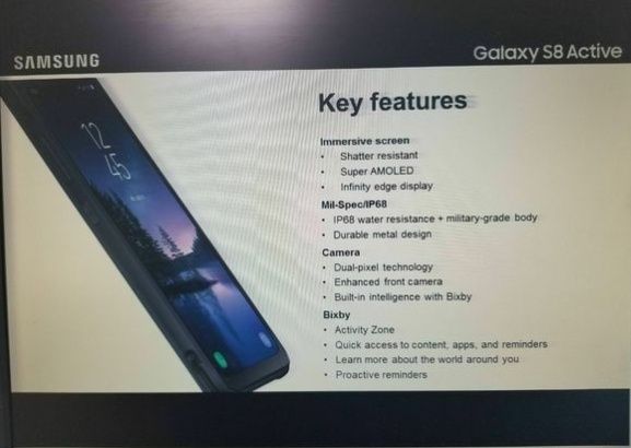 Galaxy S8 Active cechy