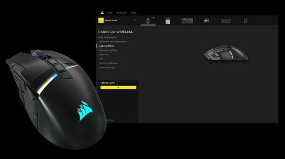 CORSAIR DARKSTAR podświetlenie