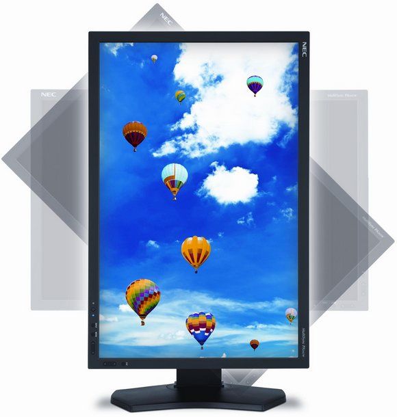 NEC PA242W monitor pivot