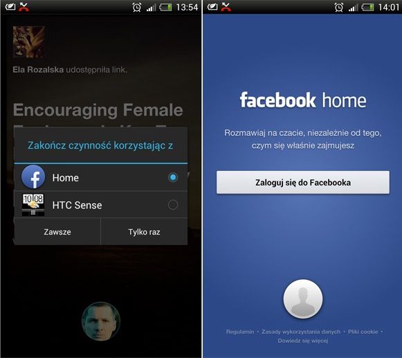 Facebook Home - screenshoty